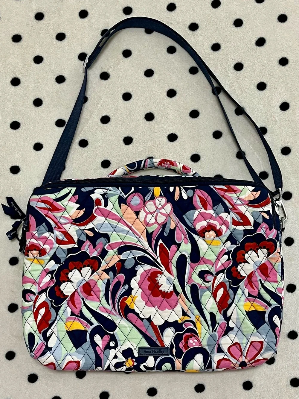 Vera Bradley Laptop Crossbody Workstation Bag in Mod Floral Pink